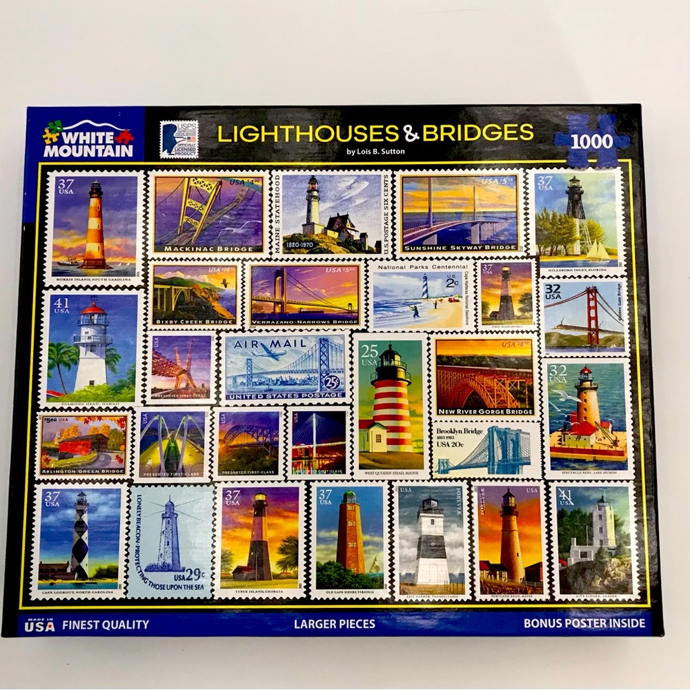 Puzzle 1000 pieces Theme: Lighthouses & Bridges